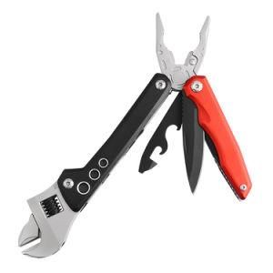 Outdoor Portable 8-in-1 Multi Function Tool Wrench with Knife Plier