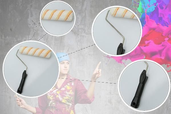 Best Design Wall Patterned High Density Synthetic Gloss Paint Rollers