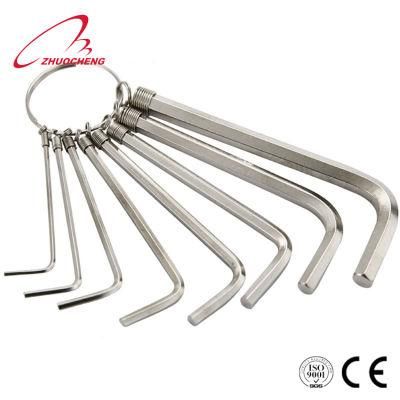 Zinc Plated Allen Key Set DIN911