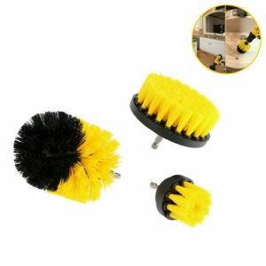 Yellow Electric Drill Brush Power Scrubber Cleaning Kit
