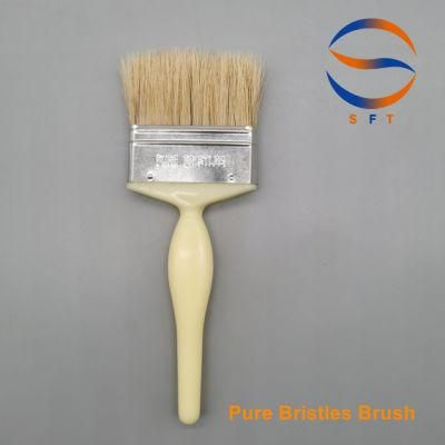 Customized 76.2mm Solvent Resistant White Pure Bristle FRP Laminating Brushes