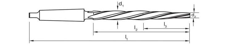 DIN311 HSS Taper Shank Machine Bridge Reamer