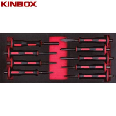 Kinbox Professional Hand Tool Set Item TF01m136 Chisel &amp; Punch Set
