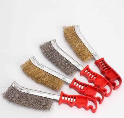 Plastic Handle Copper Stainless Steel Wire Brush Cleaning Brush Household Appliance Cleaning