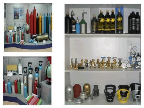 Aluminum Oxygen Cylinder Oxygen Tank, Medical Gas Supplying System Bottle