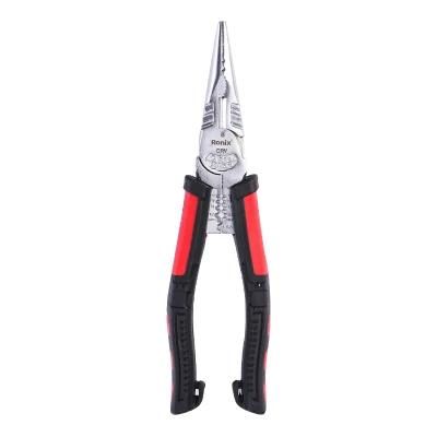Ronix Model Rh-1393 Wire Stripper Multi-Function 8inch DIY Electrical Wiring Work Cable Cutter Sharp-Nose Combination Pliers
