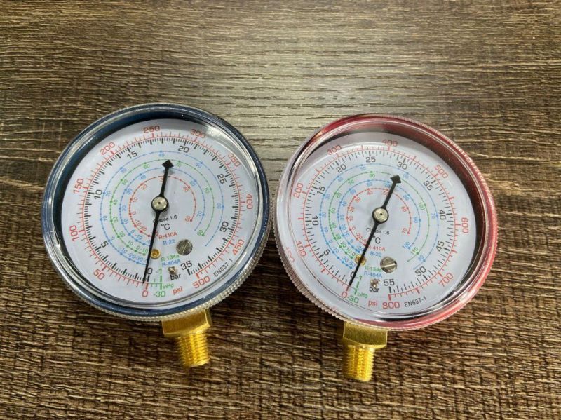 High Pressure Refrigeration Parts Accessories Pressure Gauge 68mm