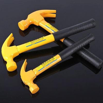 Claw Hammer Steel Tubular Handle Yellow Painted