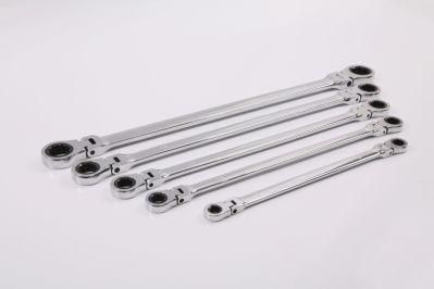 6PCS Long Type Flexible Ratchet Wrench Sets