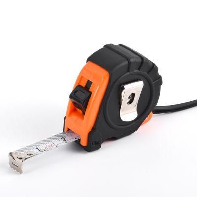 Classic Steel Tape Measure with ABS Case and Rubber Cover