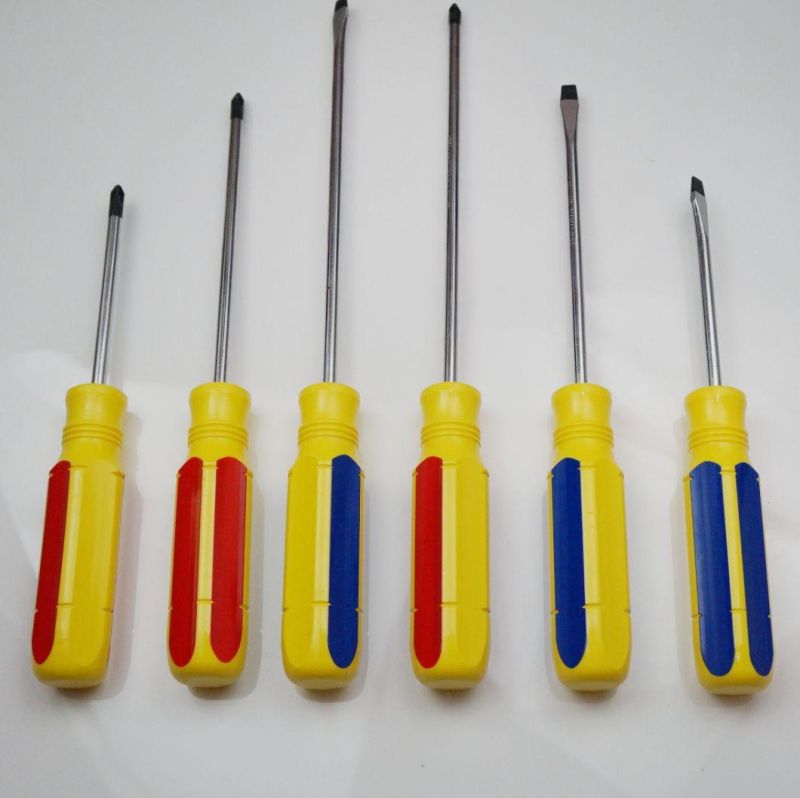 Factory Supplied Colorful Double Head Phillips Flat Screwdriver