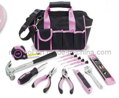 Hot Sale-18PC Pink Tool Bag Set Tool Kit Bag