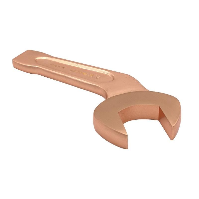 WEDO Beryllium Copper Wrench Non-Magnetic/Sparking 45 Degree Bent Striking/Slogging Open Spanner
