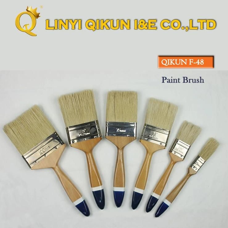 F-38 Hardware Decorate Paint Hand Tools Double Color Wooden Handle Bristle Paint Brush