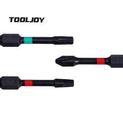 Professional 50mm 65mm Length pH2 Torsion Screwdriver Bit with Colour Ring