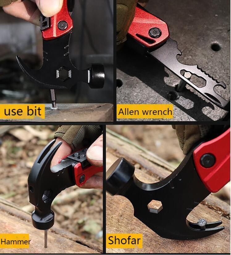 Multifunctional Claw Hammer Life-Saving Hammer Survival Hammer