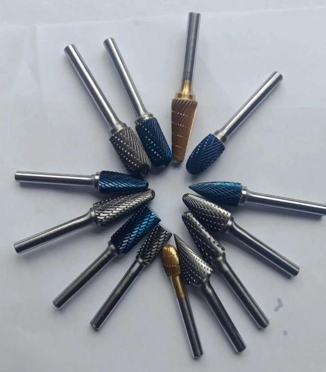 Oval Head Double Cut Tungsten Carbide Burss with Excellent Performance