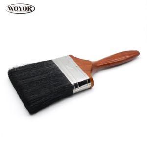 Cheaper Plastic Filament Paint Brush with Beech Wooden Handle