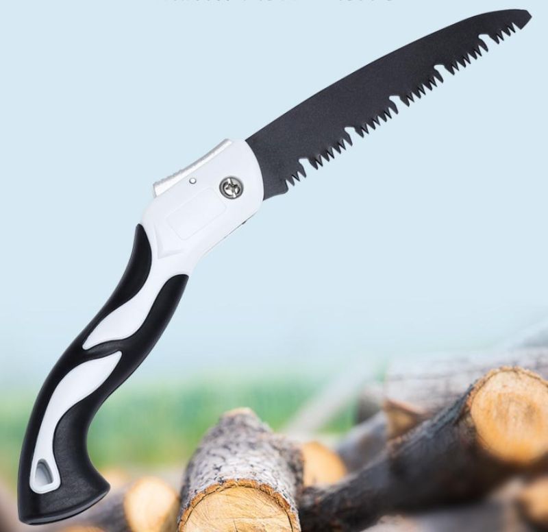 Outdoor High Strength Wear Resistant Folding Woodworking Hand Saw Two Angle Fast Sawing Tool