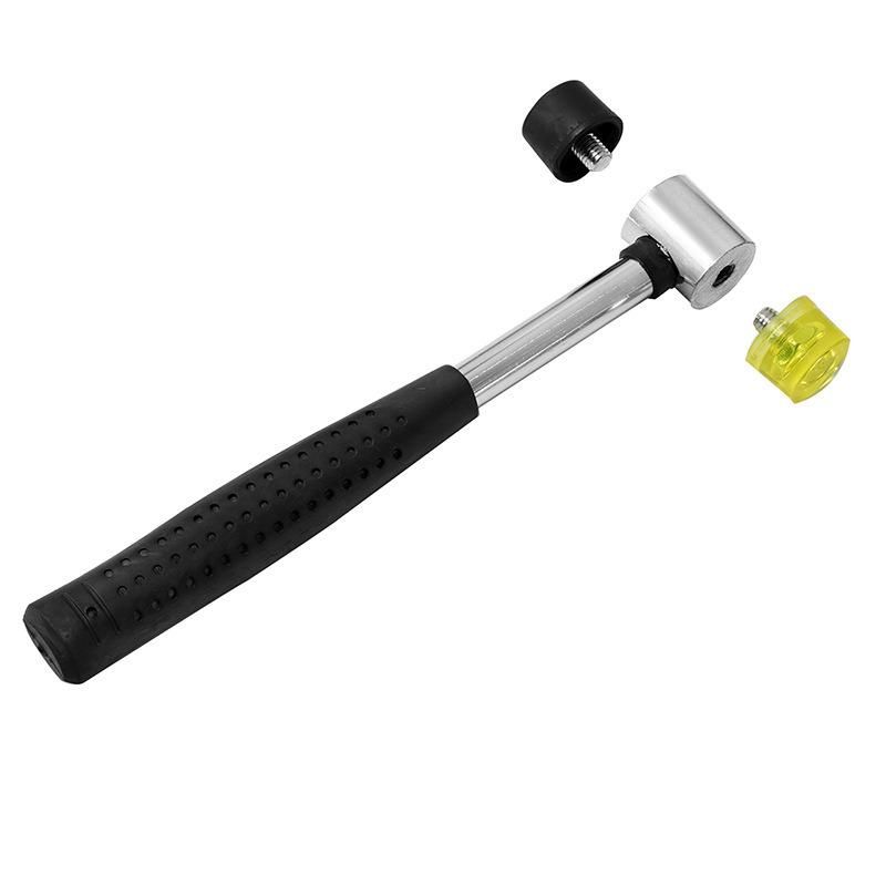 Rubber Hammer 25/30/35/40/mm Installation Hammer with Steel Handle for Woodworking Hand Tools