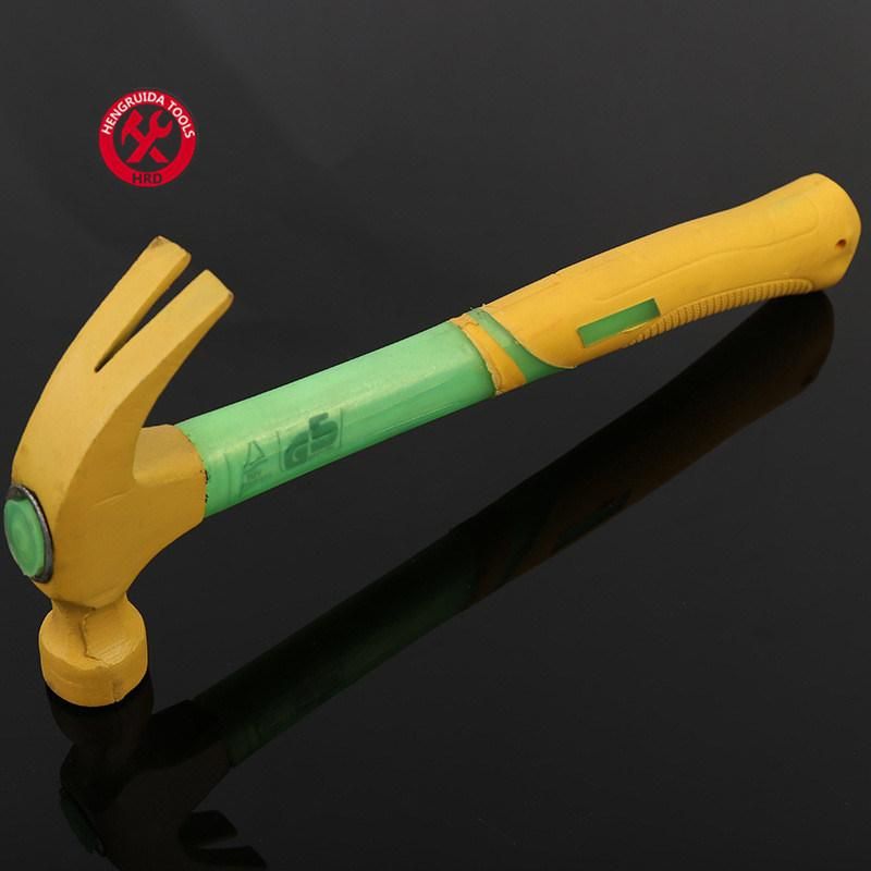 Claw Hammer with TPR Handle Fiberglass Handle