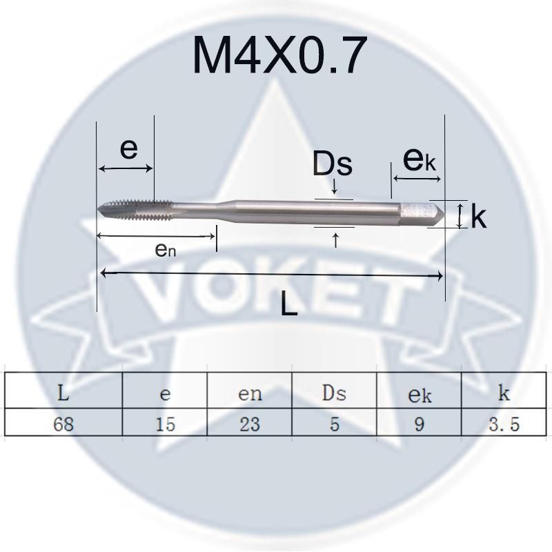 HSS DIN371 Spiral Pointed Taps M2 M2.5 M3 M4 M5 M6 M8 M10 M12 Machine Thread Screw Tap