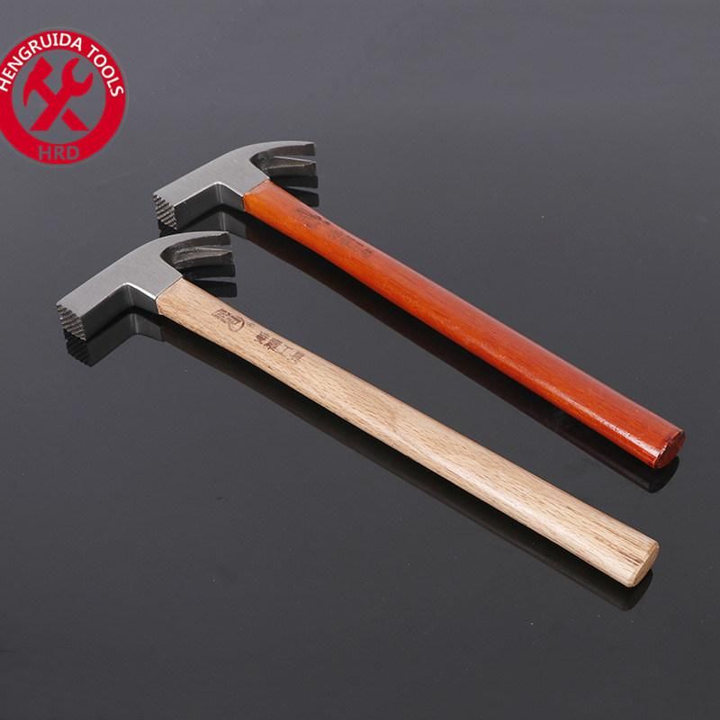 Claw Hammer with Wooden Handle Straight Jaw Square Head
