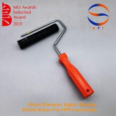 China 28mm Diameter Higher Density Bristle Roller for FRP Laminating