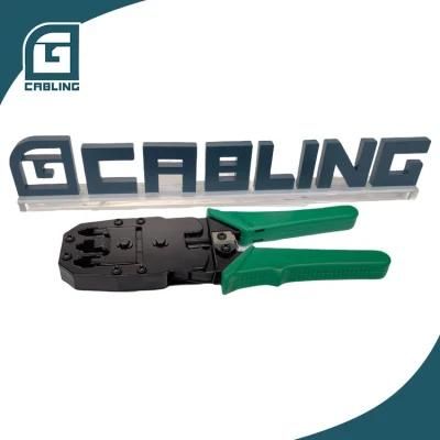 Gcabling RJ45 Tool Computer Cable Tool Network Wire Stripper Hand Ethernet Cable Crimping Tool