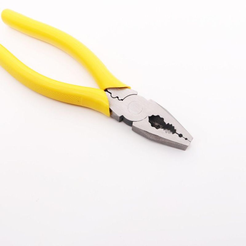 Durable Steel Pliers PVC Handle 8 Inch Combination Pliers with Customized Logo