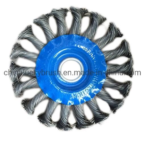 250mm Black Steel Wire Circular Wheel Brush (YY-051)