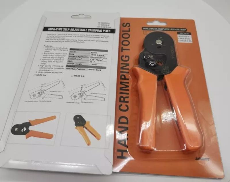 AWG23-10 Ratcheting Ferrule Self Adjusting Crimping Plier Hsc8 6-4A