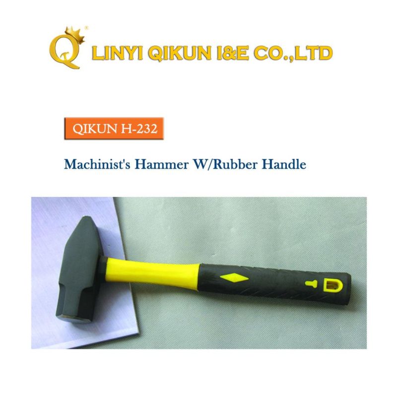 H-231 Construction Hardware Hand Tools Fiberglass Handle German Type Machinist′s Hammer