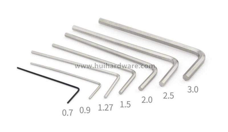 Metric 1.27mm-10mm Zinc Plated Fastener High Quality Allen Key DIN911