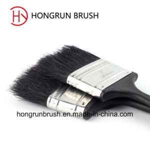 Plastic Handle Pure Black Bristle Paint Brush (HYP004)
