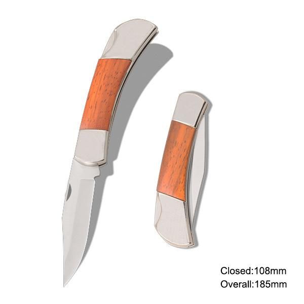 Mini Folding Knife with Wooden Handle