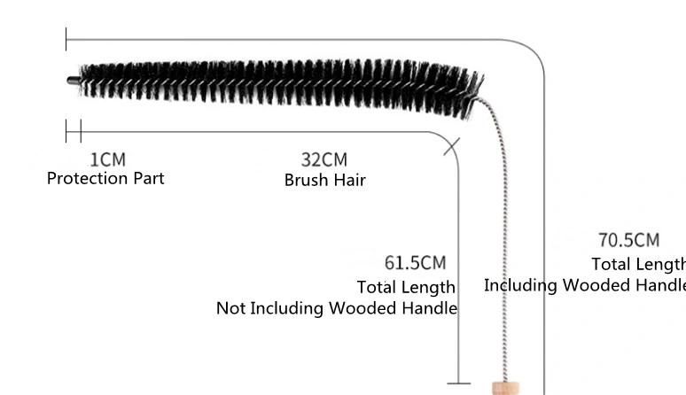Hand Tool Washer and Dryer Pipe Brush Hair Brush Inner Wall Pipe Hair Dirt Cleaning Brush Cleaning Tool