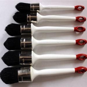 Round Brush with Black Bristle Mixture