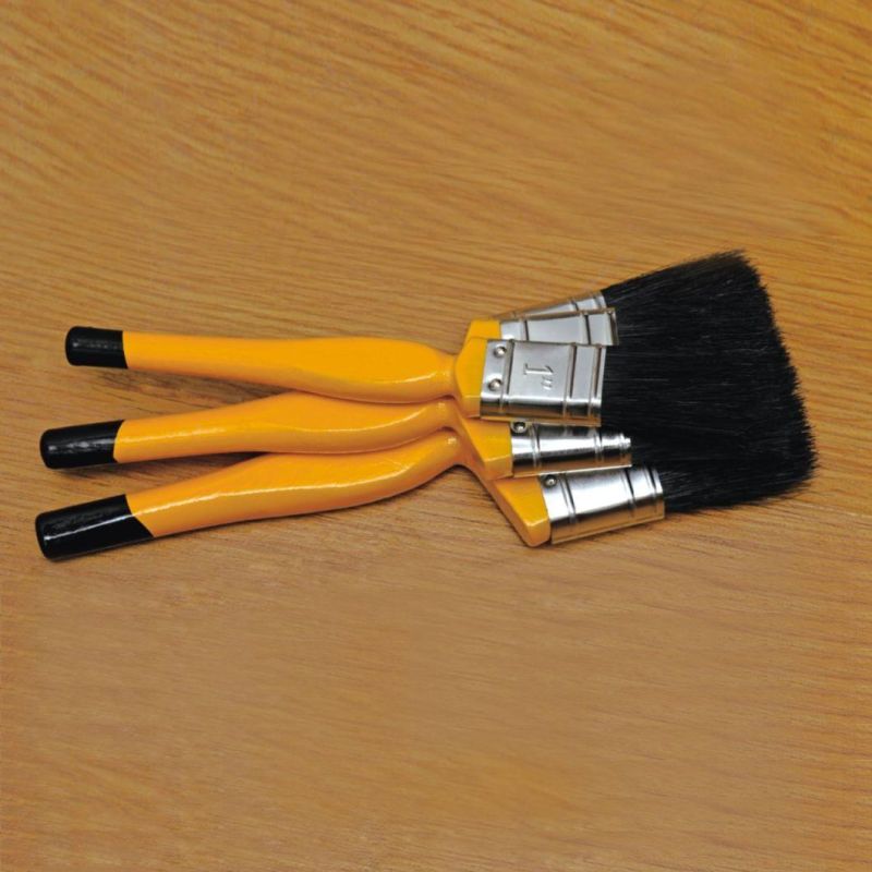 3PCS Paint Brush Set with Natural Pure Bristle and Wooden Handle