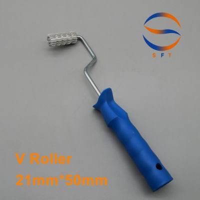 21mm Diameter Aluminium V Rollers Bubble Buster for FRP Laminating