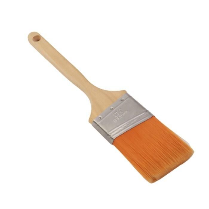 Factory Cheap and High Quality Flat Acrylic Filament Hair Plastic Handle Wholesale Angular Sash Brushes