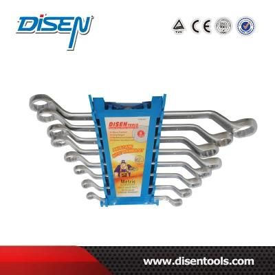 8PCS Blue Plastic Clip Double Offset Ring Wrench Set