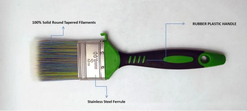 Environmental Rubber Plastic Handle Paint Brush