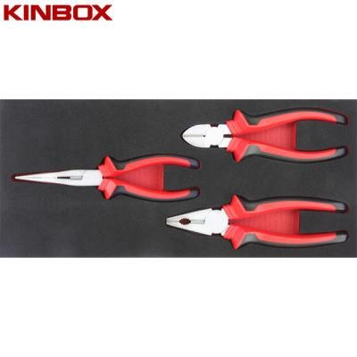 Kinbox Professional Hand Tool Set Item TF01m125 Plier Set Can Be Put in The Tool Cart
