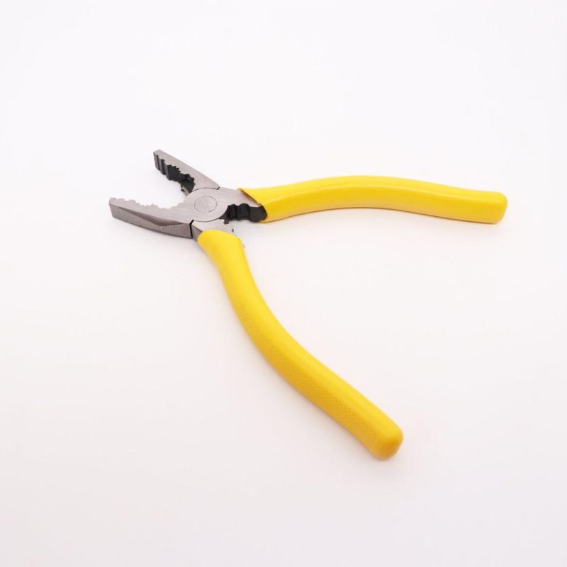 6" 8"10" Made of Screw-Thread Steel Durable Combination Pliers with PVC Handles