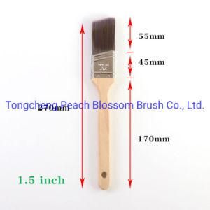 1-6inch Jasper Brand White Pig Bristle Paint Brush with Log Handle