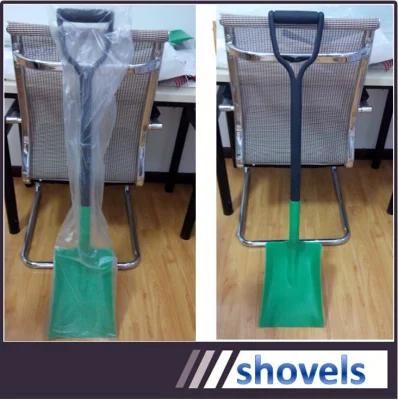 Dark Green Color Plastic Material Non-Spark Square Shovel