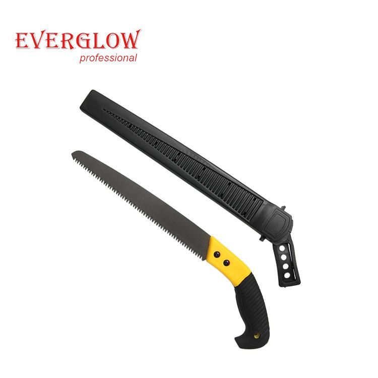 Garden Hand Saw Pruning Saw with ABS+TPR Handle with 3D Teeth Tapered Back