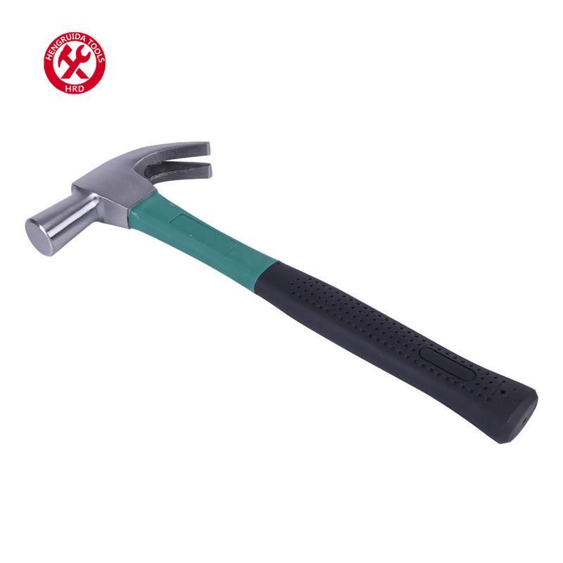 Claw Hammer with Half Plastic Coated Handle