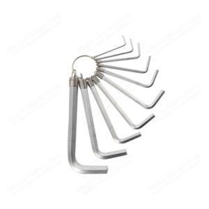 10PCS Short Long Hex Key Set with Spring Coil Hardware Wrench